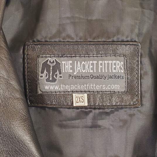 The Jacket Fitters Black Leather Jacket 2XS image number 3