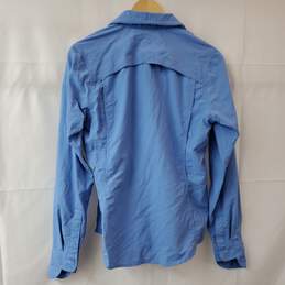 The North Face Blue Button Up LS Shirt Women's M alternative image