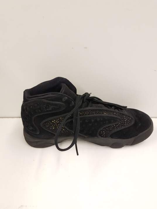 Nike Women's Air Jordan OG Black Metallic Gold Sneakers Size 9 image number 2
