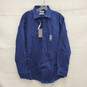 NWT Michael Kors MN's Blue & Airsoft Stretch Blue/White Print Shirt Size 16 1/2 image number 1