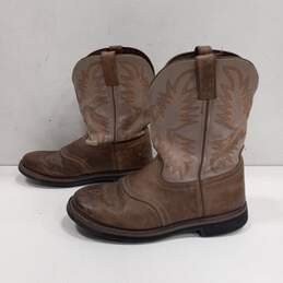 Men's Justin Brown Western Boots Size 13D alternative image