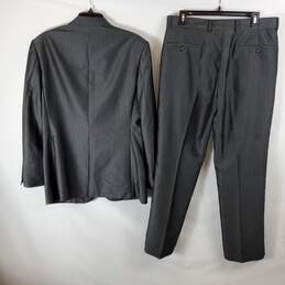 Dolce Vita Men Gray Pinstripe Suit Set Sz 34R alternative image