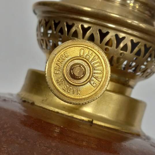 Gaudard Miniature Brass/Ceramic Oil Lamp image number 7