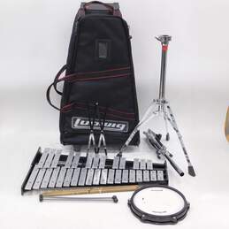 Ludwig Brand 32-Key Metal Glockenspiel Set w/ Rolling Case and Accessories