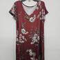 Ekouaer Brown Floral  Casual Loose Pocket Long Dress image number 1