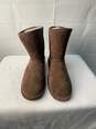 Womens Brown Bear Paw Suede Fur Lined Boosts Size 5 image number 1