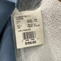 NWT Womens Blue Satin Strapless Back Zip Slit Bridesmaid Maxi Dress Size 8 image number 4