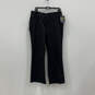 NWT Womens Black Stretch Slim Fit Bootcut Leg Twill Ankle Pants Size 12 image number 1