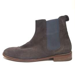 Represent Suede Leather Chelsea Boots Grey 12