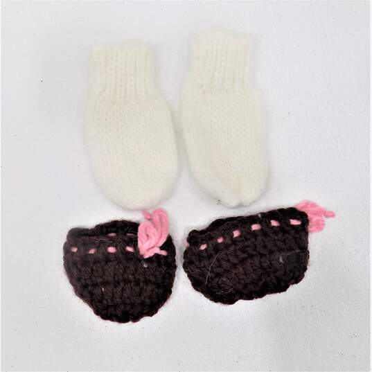Vintage Handmade Knit & Crocheted Baby & Doll Clothing image number 13