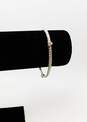Judith Ripka Sterling Silver CZ Cable Bangle Bracelet 14.5g image number 1