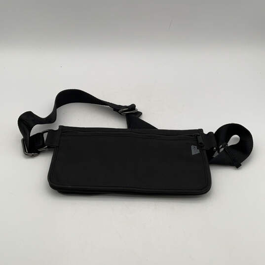 Womens Black Outer Pocket Adjustable Belt Multipurpose Travel Fanny Pack image number 2