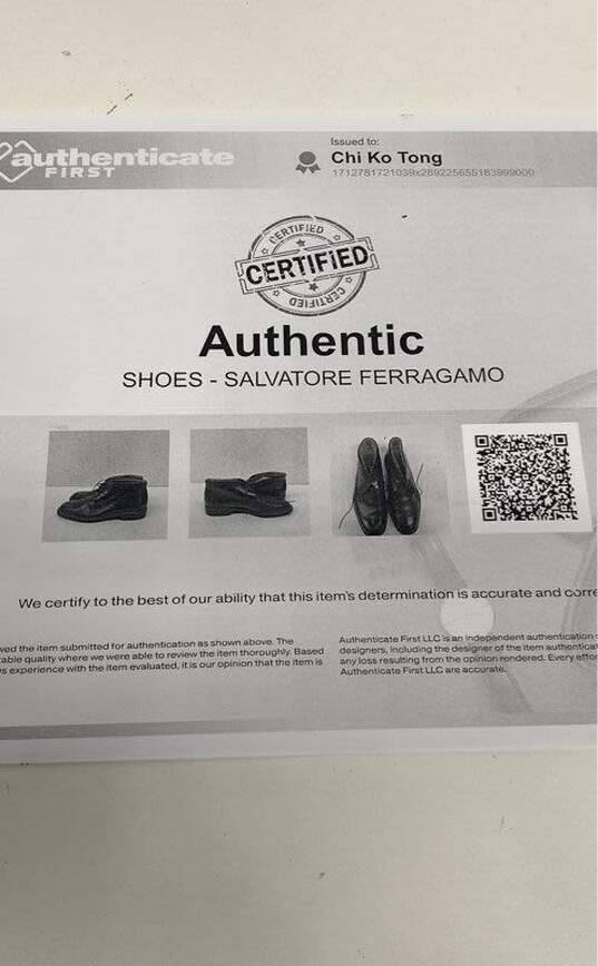 Salvatore Ferragamo Black boot Boot Men 8.5 image number 11