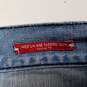 Mens Blue Medium Wash Mid Rise Halsted Fit Denim Tapered Jeans Size 32x32 image number 4
