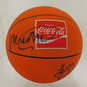 1991-92 Milwaukee Bucks Signed Basketball HOF Malone Ellis Robertson Humphries+ image number 1