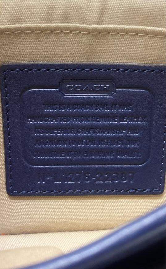 Coach Perforated Penny Crossbody Blue image number 5