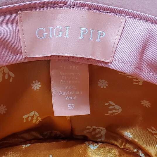 Gigi Pip Pink Australian Wool Rancher Hat Size 57 image number 3