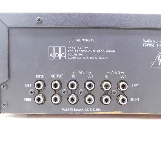 BSR /ADC Brand SS-11 Model Black Stereo Frequency Equalizer w/ Power Cable image number 5