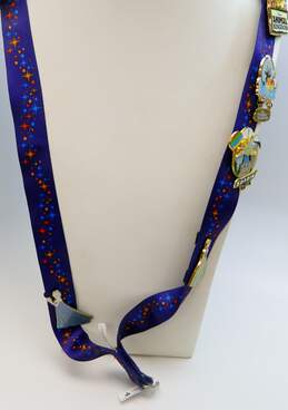 Collectible Disney Frozen Mickey Mouse & Tinkerbell Enamel Trading Pins With Lanyard 90.9g