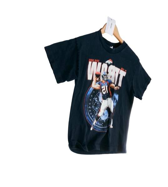 Mens Blue Tim Tebow NFL Denver Broncos Football Classic T-Shirt Size Medium image number 3
