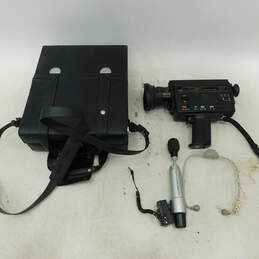 Sankyo XL-60S Sound Super 8 Film Movie Camera W/ 7.5-45mm F1.2 Zoom W/ Manuals & Mic In Case For Parts Or Repair alternative image