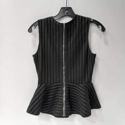 Anthropologie HD In Paris Black Blouse/Zip Up Shirt Size XS NWT alternative image
