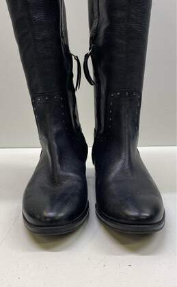 Sam Edelman Prina Black Leather Studded Tall Knee Zip Riding Boots Size 9 B alternative image