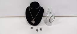 6 pc Assorted Silver Costume Jewelry Collection