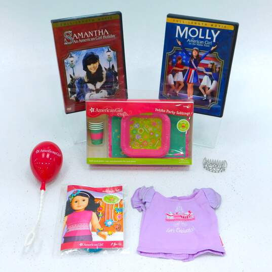 American Girl Birthday Party Accessories & Craft W/ Samantha & Molly Movie DVDs image number 1
