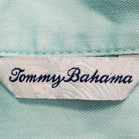 Tommy Bahama Men Turquoise Button Up L NWT image number 3