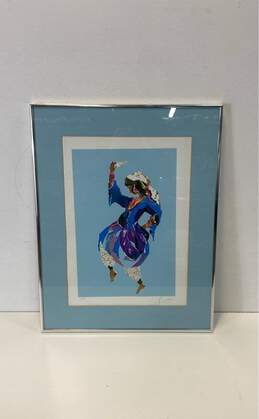 The Dancer Serigraph A.P. Print by Judith Yellin Signed. Matted & Framed
