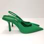 Zara Slingback Women's Heels Green Size 37/6.5US image number 3