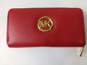 Michael Kors Women's Red Leather Wallet image number 1