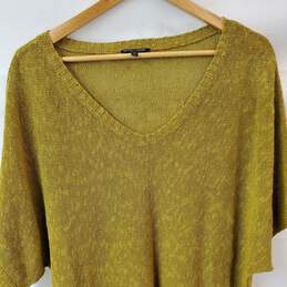 Eileen Fisher Oversized Short Sleeve Green Women's Blouse Size XS alternative image