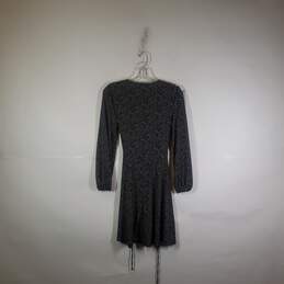 Womens Polka Dot Round Neck Long Sleeve Fit & Flare Dress Size Medium alternative image