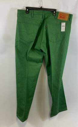NWT Levi's Mens 501 Green Cotton Unwashed Denim Straight Leg Jeans Size 44x30 alternative image