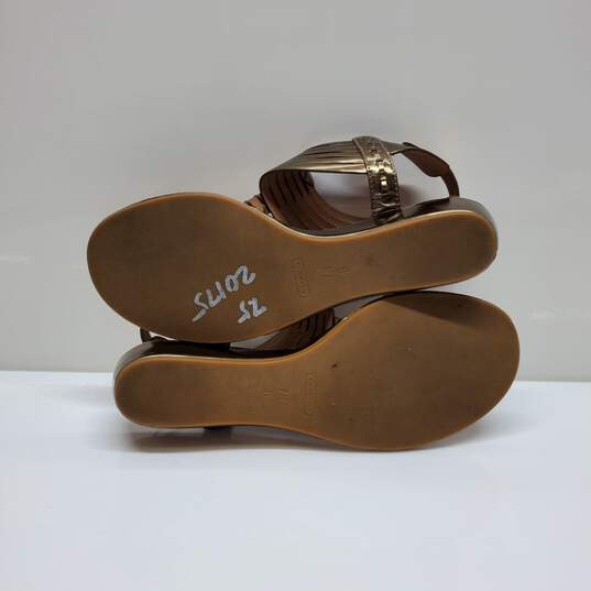 Women's Coach 'India' Q1888 Ankle Strap Bronze Sandal 7.5 B image number 5