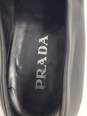 Authentic Prada Black Leather Loafers M 10.5 image number 8
