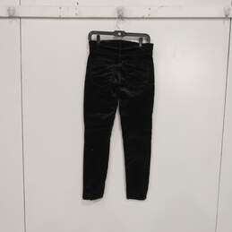 NWT Womens Black High Rise Dark Wash Slim Fit Button Skinny Leg Jeans Size 27R alternative image