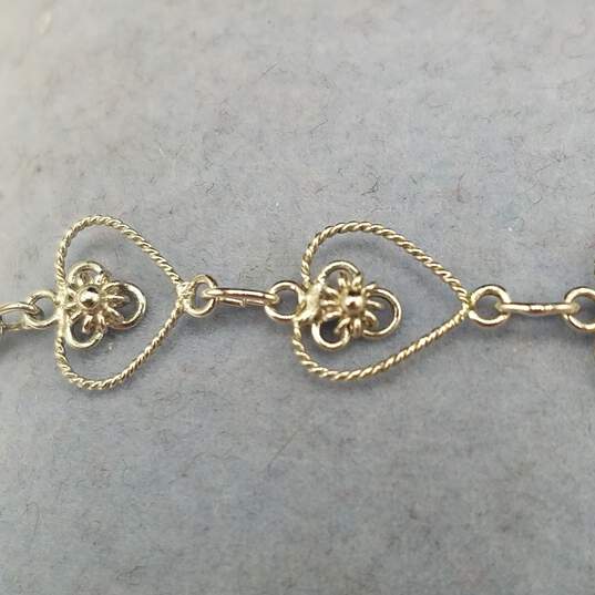 Sterling Silver Multi Gemstone Pendant/Necklace/Bracelet Bundle 3 Pcs 13.8g image number 6