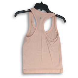 Womens Pink Sleeveless Racerback Strap Pullover Activewear Tank Top Size 2 alternative image