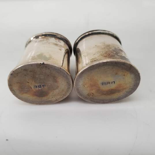 Vintage Silverplate Salt & Pepper Shakers Pair - Parts/Repair image number 5