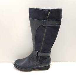 Clarks Whistle Whey Woven Leather Boots Black 6