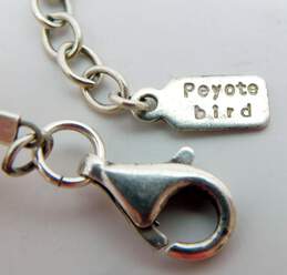 Peyote Bird 925 Faceted Rose Quartz Square & MOP Shell Pendant Beaded Necklace alternative image