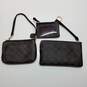 Lot of Three Small Brown/Black Coach Wallets/Wristlets image number 2
