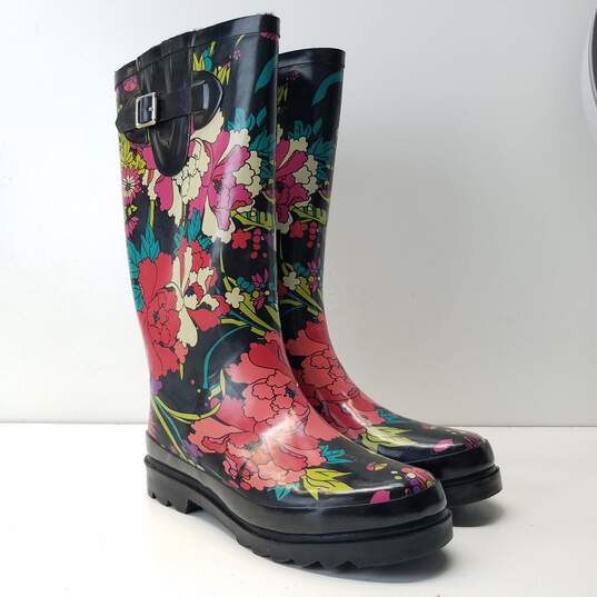 Sakroots Jet Flower Power Rain Boots Women's Size 7 M image number 3