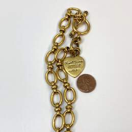 Designer Juicy Couture Gold-Tone Toggle Clasp Fashionable Link Chain Necklace alternative image