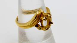 Romantic 14k Yellow Gold Diamond Accent Ring Setting 3.0g alternative image