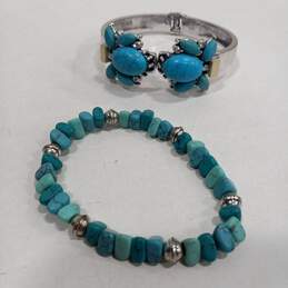 Bundle of Assorted Blue Beaded Fashion Jewelry alternative image