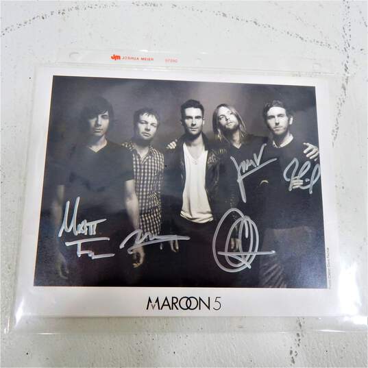 Maroon 5 Autographed Photo image number 3